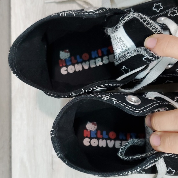 Converse All Star X Hello Kitty Women High Top Chunky Sneakers shoes sz 8 - Picture 5 of 11